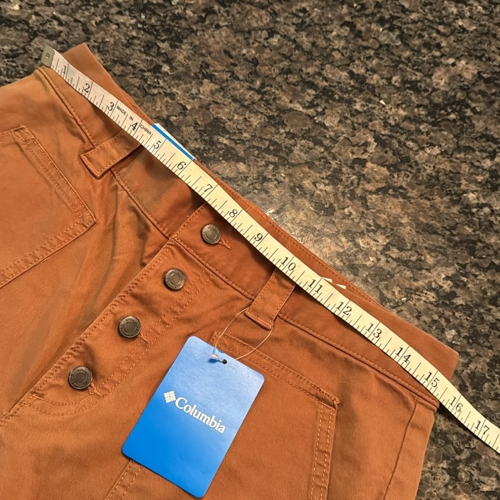Columbia women’s brown straight leg khaki button fly pants NWT 10 - Picture 8 of 10